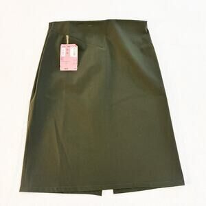 Kasada Forest Green Pencil Skirt Back Split Size 6 NWT